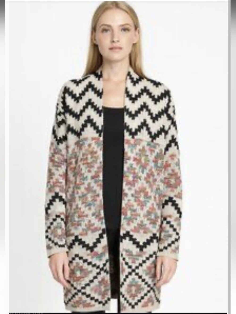 Dreamers by Debut  Multicolored Cardigan Long Sleeve Open Front - XS ( Like NEW)